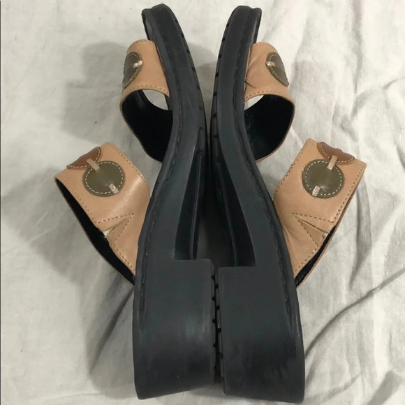 Vintage Josef Seibel sandal slides leather 39 9 - Picture 2 of 5